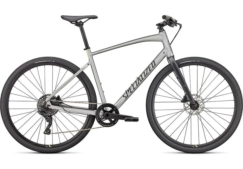 Specialized Sirrus X 3.0 Bike Gloss Flake Silver / Ice Yellow / Satin Black Reflective