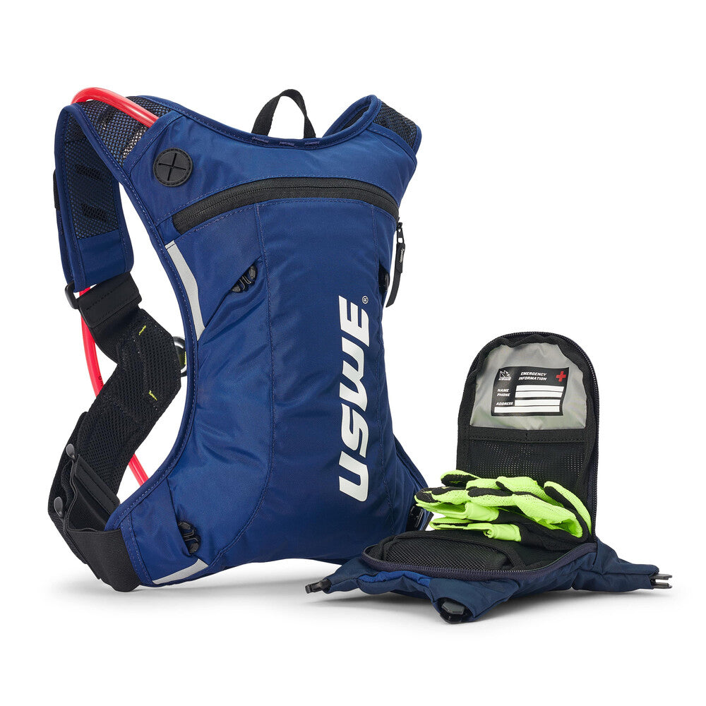USWE MOTO HYDRO 3L PACK 2L ELITE PNP BLUE RAW3