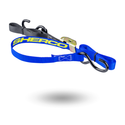 SHERCO TIE DOWN STRAPS BLUE 25MM